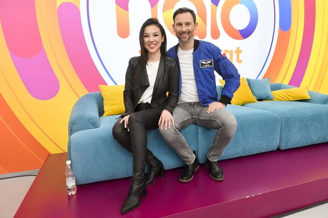 Aleksandra Uznańska-Wiśniewska miała na sobie białą suknię. 