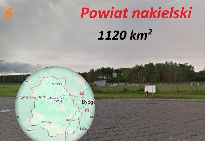 Te powiaty mają dużo większą powierzchnię niż stolica Polski 