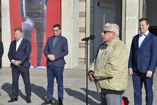 Premier Morawiecki na specjalnym meczu. Stadion Narodowy im. Kazimierza Górskiego