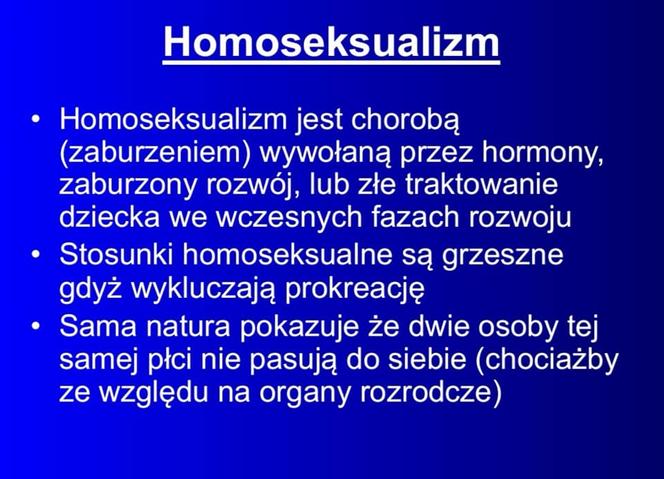 Slajdy z lekcji religii w liceum w Limanowej