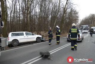 Małopolska: Poważne wypadki pod Krakowem, kilka osób rannych
