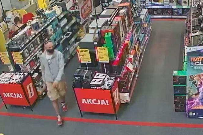 Poznań: Kradzież w sklepie elektronicznym. Kamery wszystko nagrały