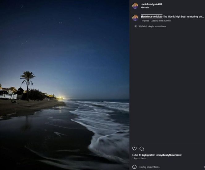 Daniel Martyniuk znów zaskoczył po rozstaniu z Faustyną. Jego nocny post mówi wiele
