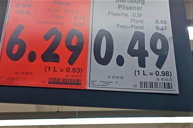 Ile kosztuje polskie piwo w Niemczech?