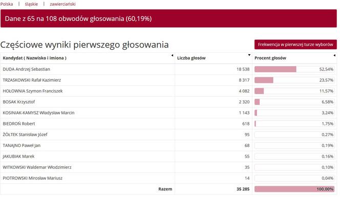 Wybory prezydenckie 2020 w woj. śląskim. W Katowicach i Sosnowcu wygrał Rafał Trzaskowski [WYNIKI W MIASTACH I POWIATACH]