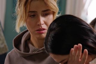 Kulisy M jak miłość: Iza (Adriana Kalska), Kama (Michalina Sosna) 