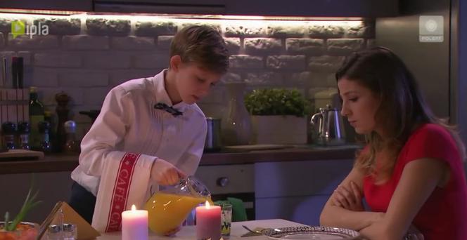 Pierwsza miłość odc. 2282. Kinga (Aleksandra Zienkiewicz), Tomek (Oskar Wojciechowski)