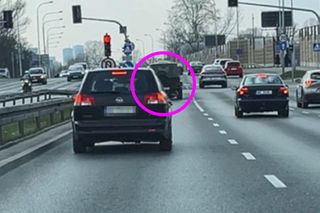 Lewandowski po meczu Polska - Litwa pędził ulicami Warszawy