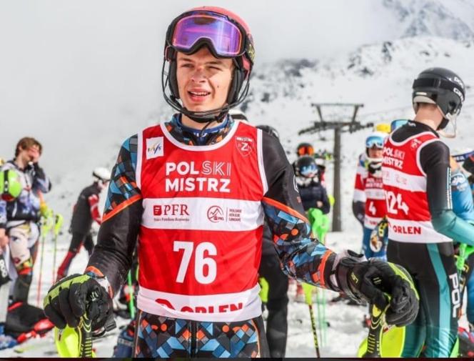Mistrzostwa Polski w narciarstwie alpejskim. Na podium Wojtek Przybyła ze Szczyrku