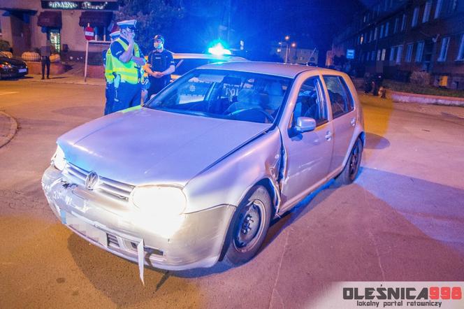 Policyjny pościg na ulicach Oleśnicy