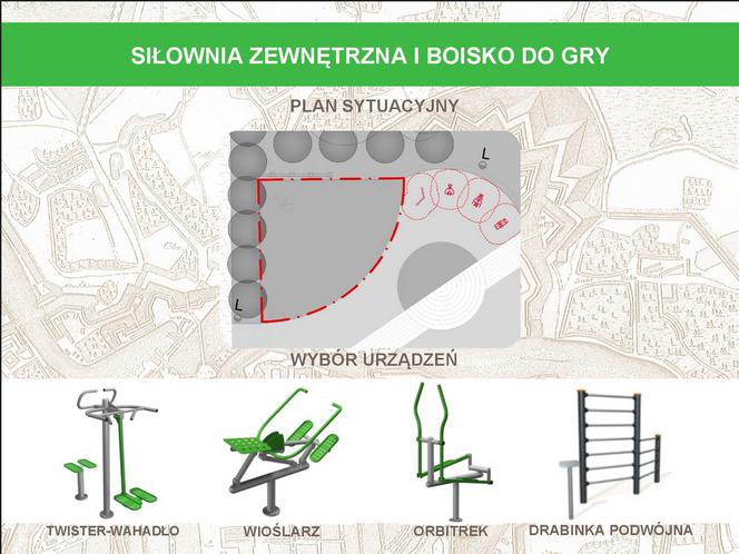 Wizualizacja skweru "Skaczącej Gwaizdy"