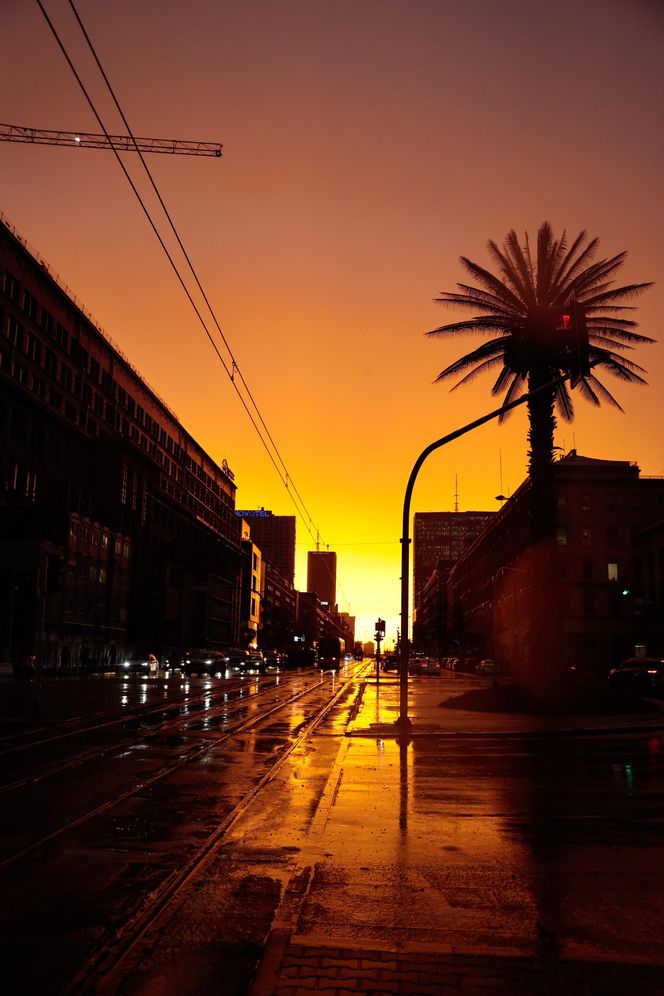 Burza i tęcza w Warszawie (30.10.2025)