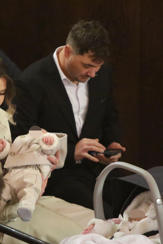 Daniel Martyniuk na chrzcinach syna