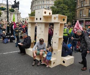 Architektura protestu Extinction Rebellion