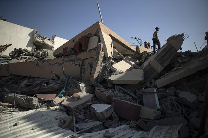 Wieżowiec w Gazie się zawalił. Uderzyły w niego izraelskie samoloty