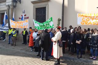 Kraków. Protest przeciwko zarządzeniom władz miasta, które chcą zmienić plan dla Rybitw