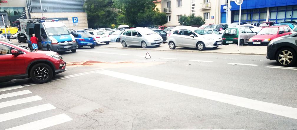 Wypadek na ul. Słowackiego w Rzeszowie