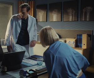 M jak miłość, odcinek 1889. Dorota (Iwona Rejzner), Olek (Maurycy Popiel)