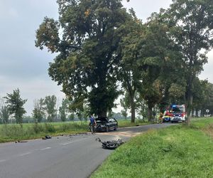 Wypadek motocyklisty w Turwi