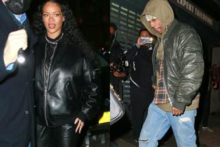 Rihanna i A$AP Rocky na kolacji. Riri w rockowym stylu? Jak Kourtney Kardashian!