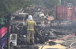 Potężny pożar w Żorach. Seria wybuchów butli gazowych i ewakuacja mieszkańców. Zatrzymano jedną osobę