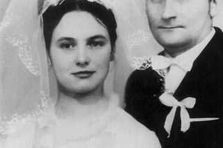 Lech Wałęsa z żoną Danutą