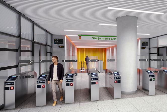 Na nowych stacjach metra pojawią się bramki znane z II linii