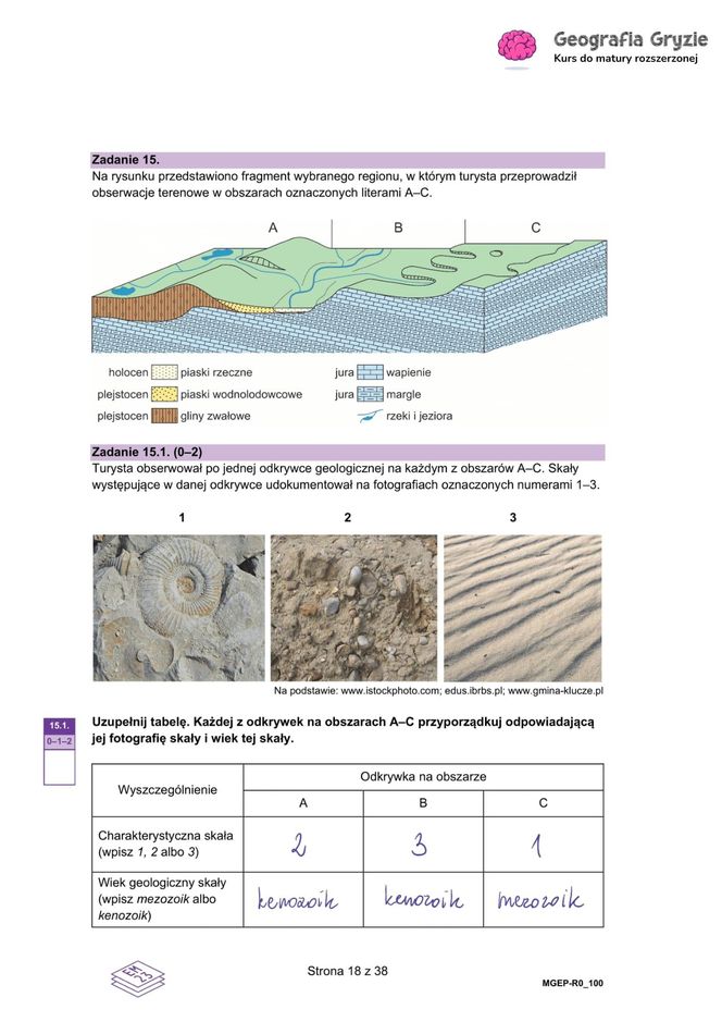 Matura próbna 2024 - geografia