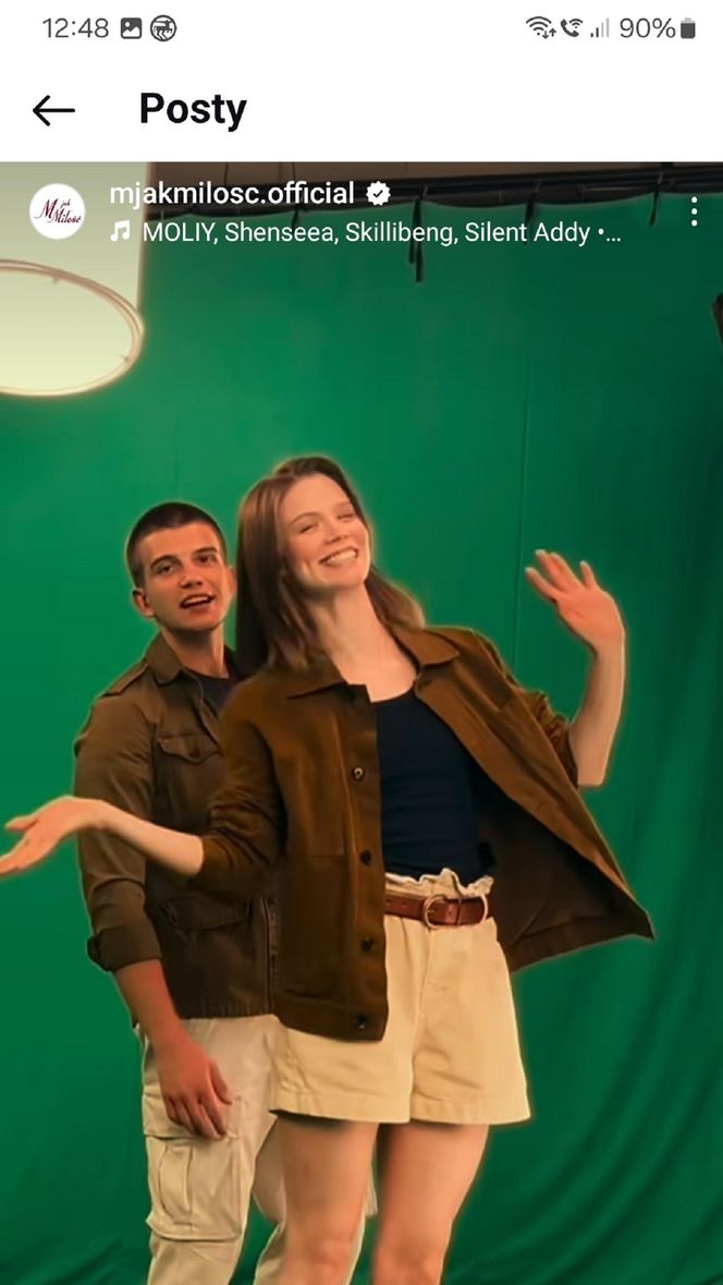 	M jak miłość nowy sezon i czołówka. Mateusz Mostowiak (Rafał Kowalski), nowa bohaterka (Matylda Giegżno) na planie