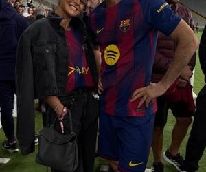 Anna Lewandowska na meczu Barcelony