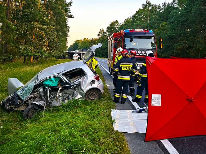 Toyota zmiażdżona przez ciężarówkę! 65-latka nie miała żadnych szans