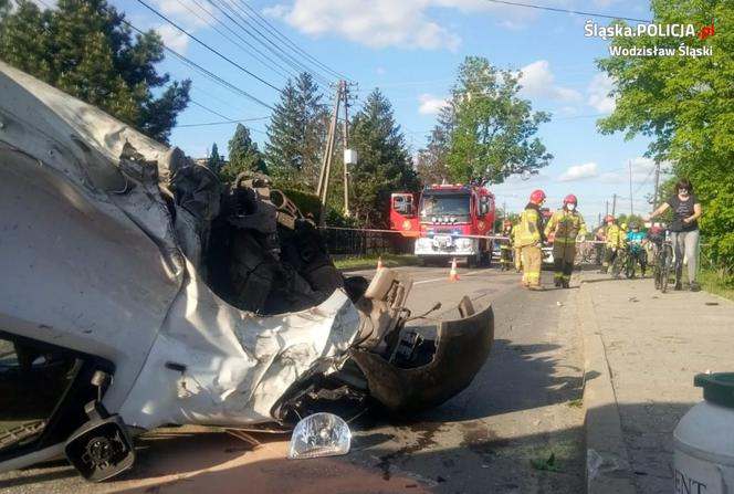Niebezpieczny wypadek drogowy w Radlinie