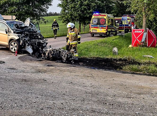 Narzeczeni zginęli w strasznym wypadku w województwie warmińsko-mazurskim