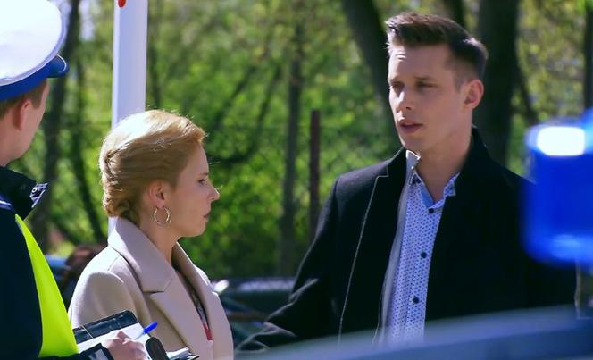 Na Wspólnej odc. 3304. Justyna Zakościelna (Magdalena Kacprzak), Darek Żbik (Michał Mikołajczak)