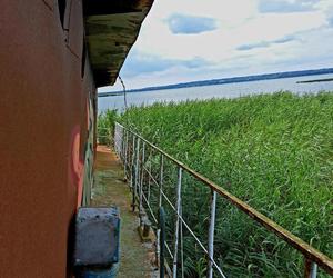 Opuszczony wrak statku w Lubczynie na jeziorze Dąbie