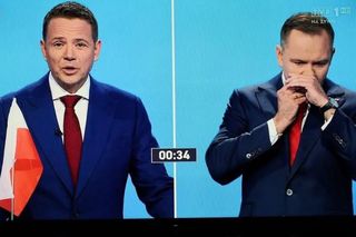 Szczygieł komentuje zachowanie Nawrockiego na debacie