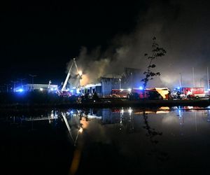 Pożar w przetwórni drobiu na Kaszubach