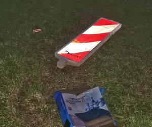 Bałagan na skateparku na Gronowie