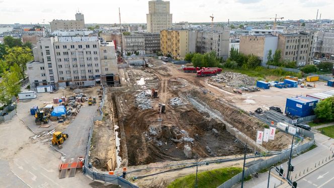 Budowa tunelu w centrum Łodzi, przy dworcu Łódź Fabryczna