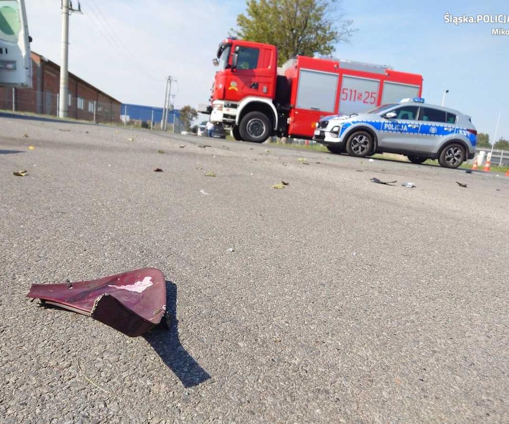 Nie żyje motocyklista. Zderzył się z samochodem osobowym na wysokości Wyr