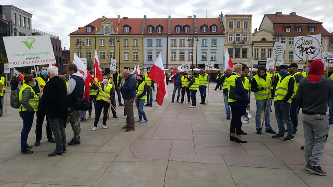 Protest rolników w Bydgoszczy 