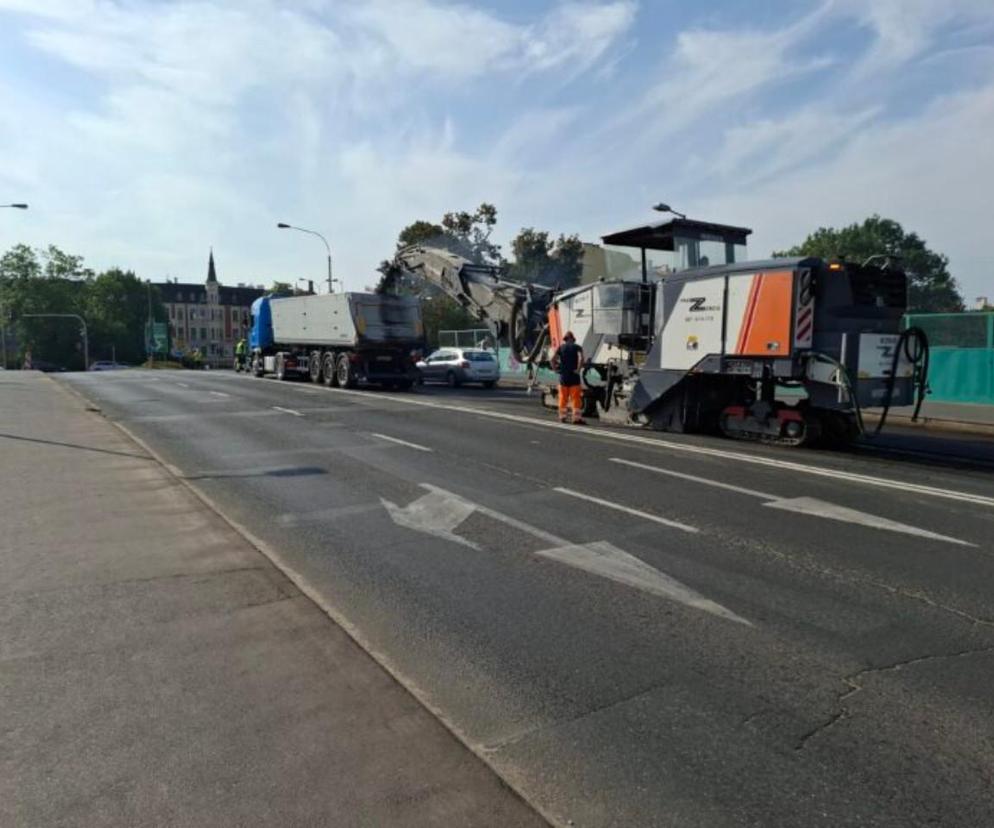 Remont wiaduktu przy ul. Limanowskiego w Olsztynie.