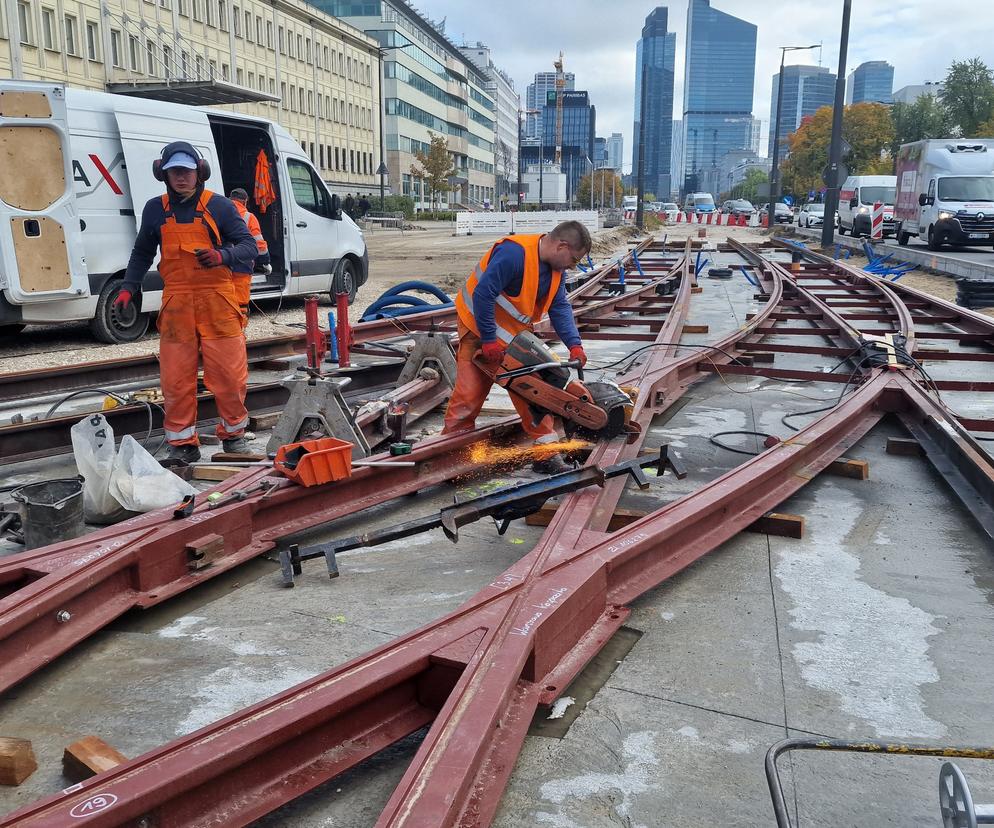 Budowa linii tramwajowej na ul. Kasprzaka w Warszawie