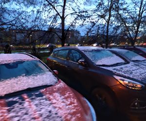 Pierwszy śnieg spadł w Poznaniu i okolicach