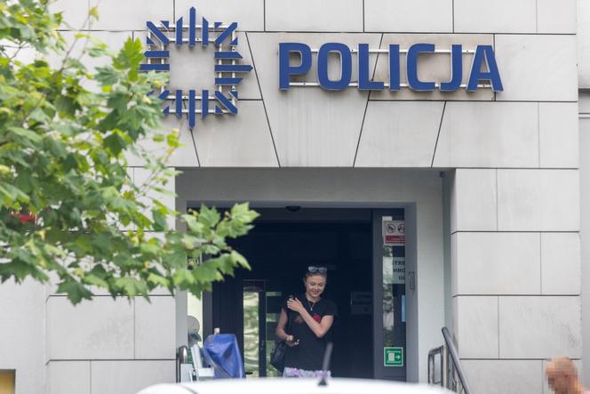 Joanna Opozda na komendzie policji 