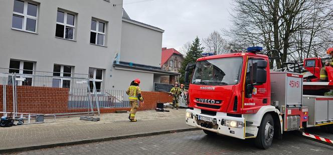 Pożar w Zespole Szkolno-Przedszkolnym w Przyszowicach (pow. gliwicki)