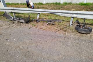 Wypadek na A4 koło Brzeska