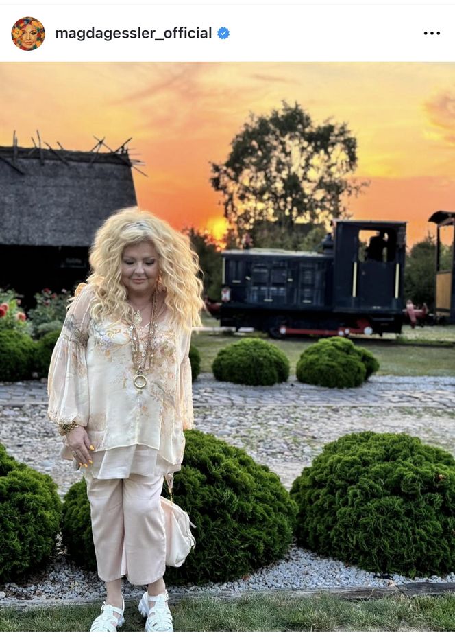 Magda Gessler w luksusowych sandałach ukrywa haluksy