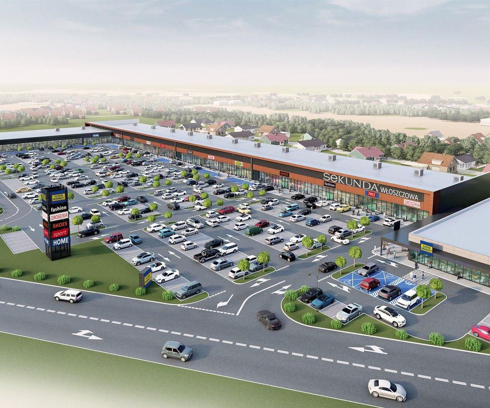 Sekunda Włoszczowa – 25 sklepów i parking na ponad 400 miejsc