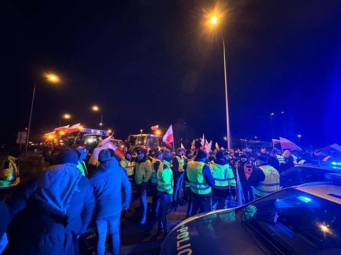 Nocny protest rolników na A2. To odpowiedź na decyzję premiera